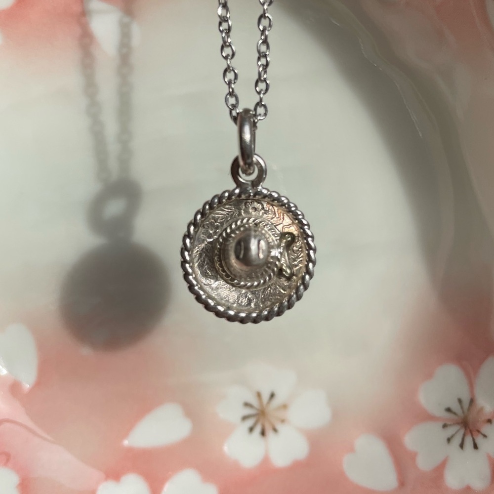 Vintage sterling silver sombrero charm